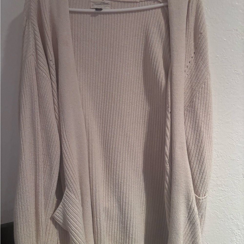 Universal Thread Cream Open-Front Cardigan